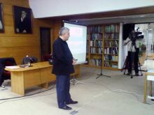 Bijeljina -  Dusan Bastasic na predavanju o kompleksu logora Jadovno