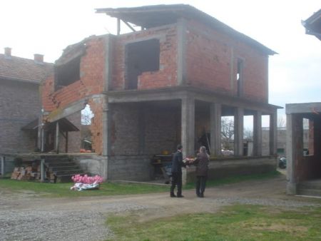 Кућа породице Зечевић испред које су убијени домаћин Васо Зечевић и његова три сина