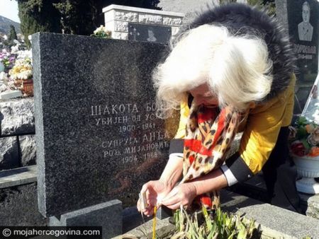 Слободанка Тановић – одржава гроб Шакоте Бошка, брата очеве прве жене, ког је он извукао из јаме