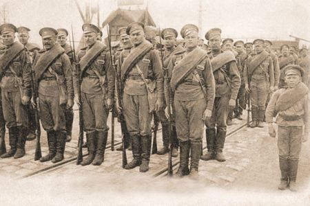 Руски војници на Солунском фронту