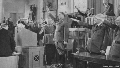 Сцена из филма „Хрватски Парламент“ из 1941. године