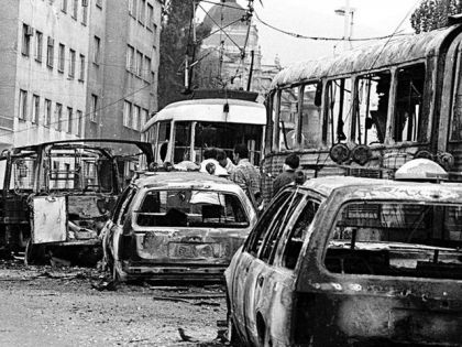Уништена колона возила ЈНА у Добровољачкој улици
