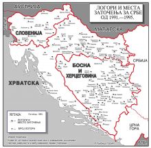 Logori i mjesta zatočenja za Srbe 1991-1995