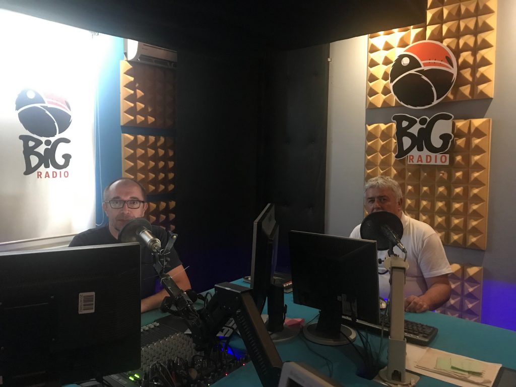 У студију BIG радија Бања Лука 12. јуна 2019.