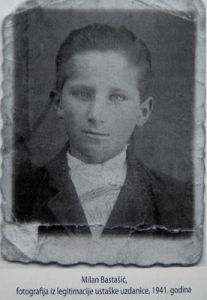 Милан Басташић фотографија из легитимације усташке узданице 1941. година