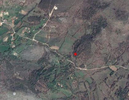 Село Љубљеница, мјесто злочина (означено црвеним) на googlemaps.com
