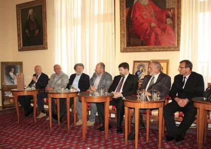 Deo hercegovačke delegacije: Svetozar Crnogorac, Žarko J. Ratković, Miodrag Dunđerović, Milenko Jahura, Slobodan Drašković, Milenko Čabrilo i Sreten Pištalo