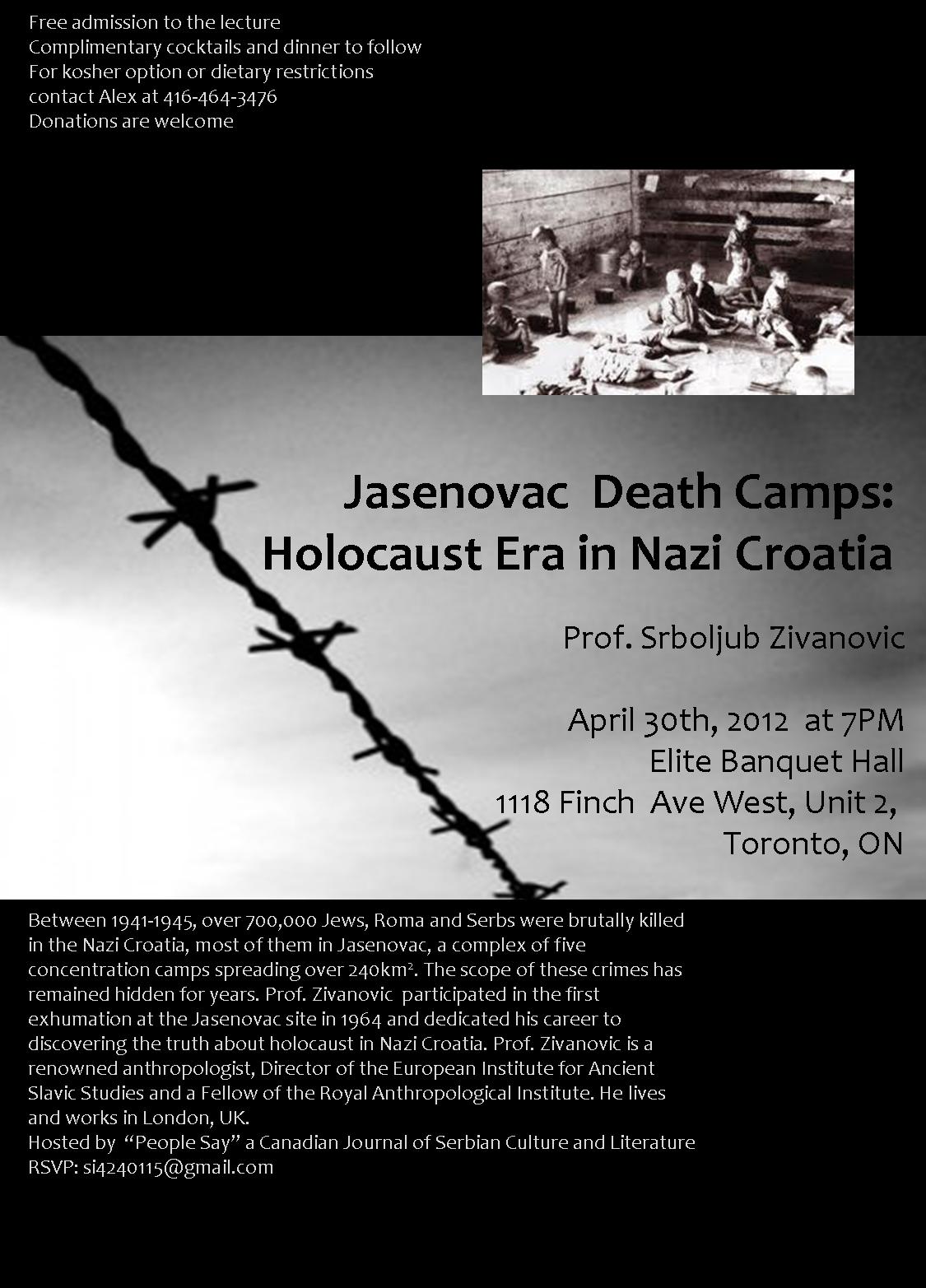 Jasenovac  Death Camps: Holocaust Era in Nazi Croatia