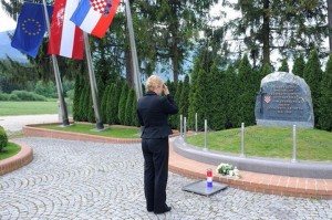 Predsednica Hrvatske u Blajburgu ( Foto Hina)