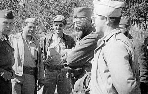 Михаиловић, амерички пуковник Мекдауел и спасени пилоти САД