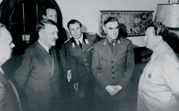 Павелић са Хитлером и Герингом