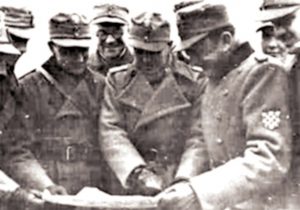Marko Mesić (u sredini) kod Staljingrada