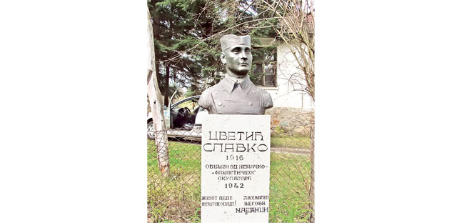 Биста четнику Славку Цветићу, поносу Мајданаца (Фото Б. Ломовић)