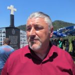 Predsjednik Odbora za obilježavanje stradanja srpskog naroda Srebrenice Miloš Milovanović rekao je da se stradanje na Zalazju obilježava pod geslom "24 godine zločina bez kazne" i da je to poruka sa ovog skupa pravosuđu i svjetskoj javnosti Foto: SRNA