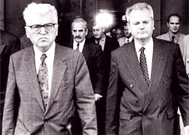 Dobrica Ćosić i Slobodan Milošević