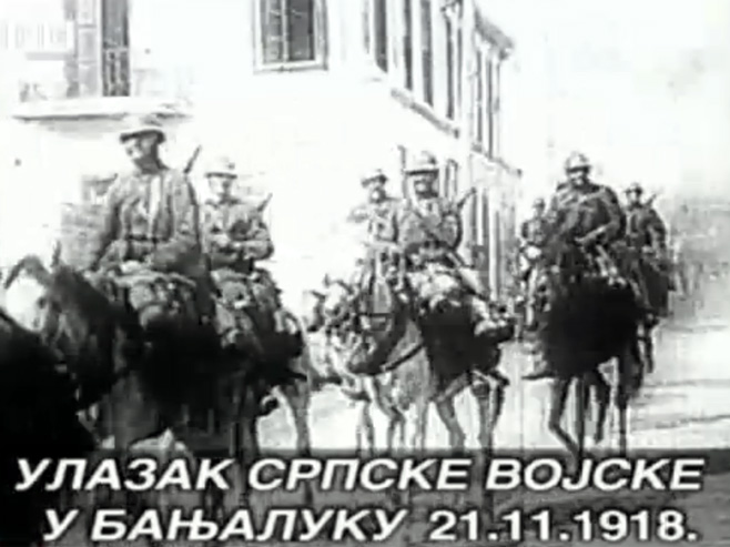 Ulazak srpske vojske u Banjaluku 21.11.1918. god Foto: RTRS