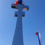 Спомен-крст на брду Град у Вишеграду.