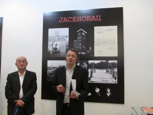  U beogradskoj galeriji "Progres" večeras je otvorena izložba "Jadovno-Jasenovac-Kozara-Sajmište", povodom obilježavanja Dana proboja zatočenika iz koncentracionog logora Jasenovac.