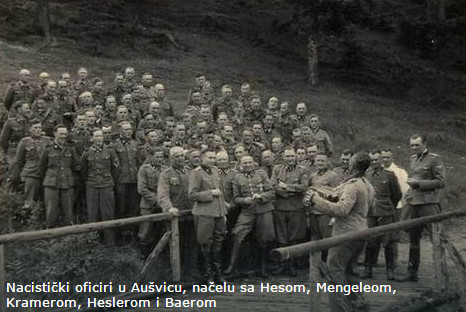  Nacistički oficiri u Aušvicu, načelu sa Hesom, Mengeleom, Kramerom, Heslerom i Baerom