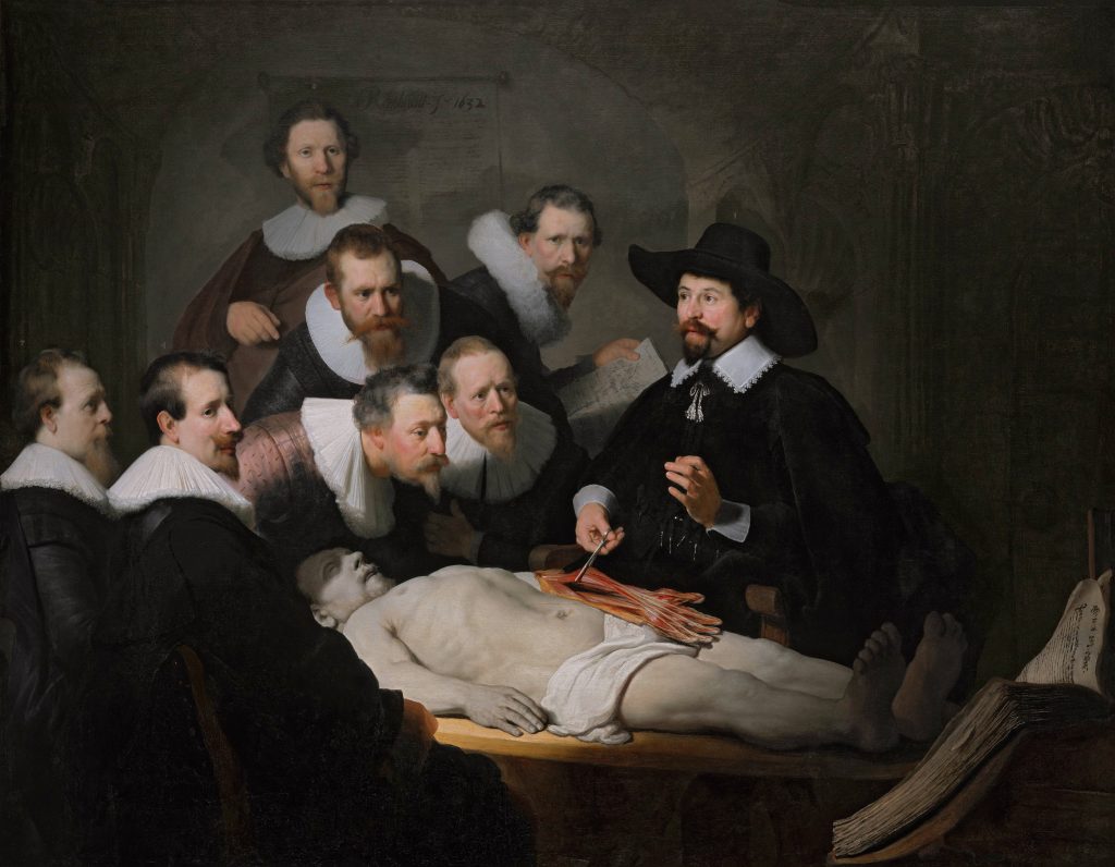 The anatomy lesson of Dr Nicolaes Tulp: Rembrandt 1632