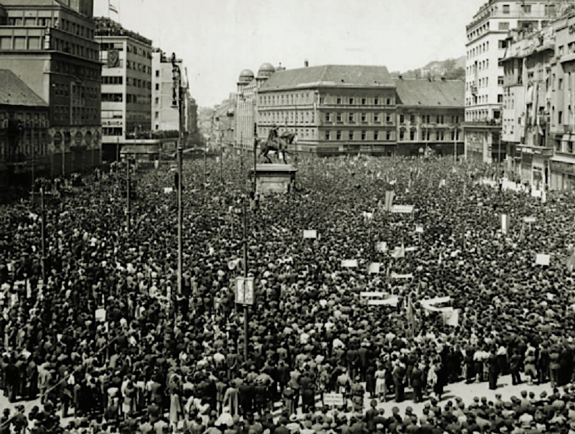 Miting 11. svibnja 1945. u povodu oslobođenja Grada Zagreba