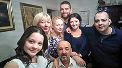 Ratko Bulatović sa porodicom